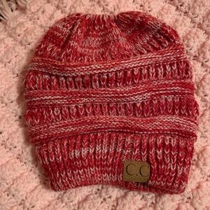 C.C messy bun beanie